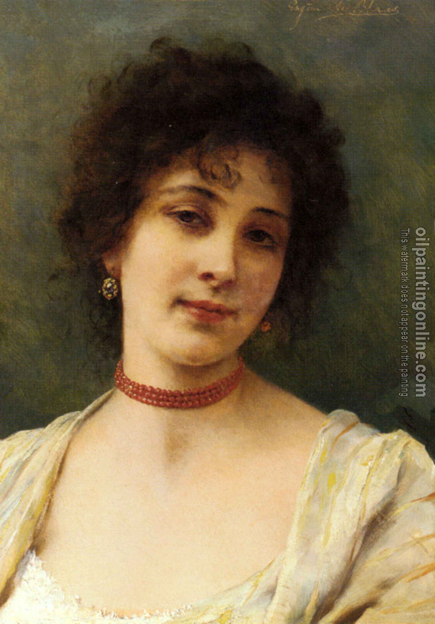 Eugene de Blaas - An Elegant Lady